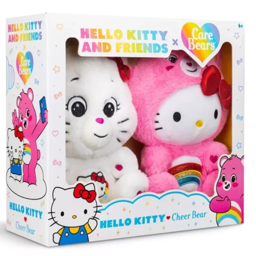 Hello Kitty and Friends x Care Bears Cheer Bear Sealed Box Set 2 Plush